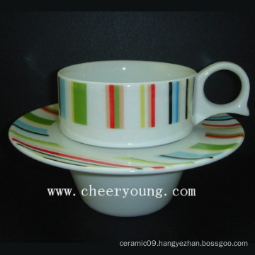 Coffee Cup and Saucer (CY-P528A)